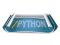 Blueprint with python text