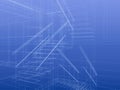 Blueprint staircase Royalty Free Stock Photo
