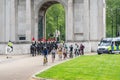 The Blues and Royals, Royal Horse Guards and 1st Dragoons, is a cavalry regiment of the British Army, part of the Royalty Free Stock Photo