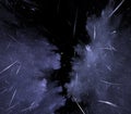 Blues sparks, abstract fractal background