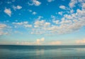 bluesea and clouds Royalty Free Stock Photo