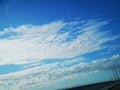 Bluesky clouds roads railings