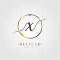 Initial Letter X Brush Logo Design Royalty Free Stock Photo