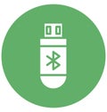 Bluetooth adapter, bluetooth device Isolated Vector Icon That can be easily edited in any size or modified. Royalty Free Stock Photo