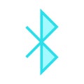 Bluetooth color line icon