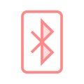 Bluetooth color line icon