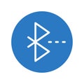 Bluetooth glyphs color vector icon