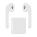 Bluetooth headphone airpods vector illustration isolated