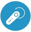 Bluetooth headset, handsfree connectivity Isolated Vector Icon That can be easily edited in any size or modified. Royalty Free Stock Photo