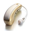 Bluetooth Hearing Aid Isolated on White Background, Assistive Technology Royalty Free Stock Photo