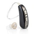 Bluetooth hearing aid isolated on white background Royalty Free Stock Photo