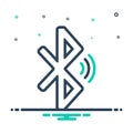 Mix icon for Bluetooth, device and connectivity