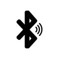 Black solid icon for Bluetooth, device and connectivity