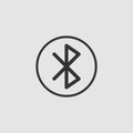 Bluetooth icon flat Royalty Free Stock Photo