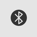 Bluetooth icon flat Royalty Free Stock Photo