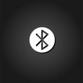 Bluetooth icon flat Royalty Free Stock Photo