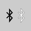 Bluetooth icon vector art Royalty Free Stock Photo