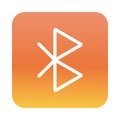 Bluetooth interface block gradient style icon