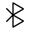 Bluetooth interface line style icon