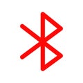 Bluetooth or Offline sharing Line Style vector icon which can easily modify or edit