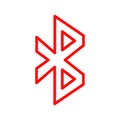 Bluetooth or Offline sharing Line Style vector icon which can easily modify or edit