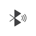 Bluetooth signal vector icon