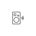 Bluetooth speaker line icon vector design Royalty Free Stock Photo