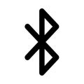 Bluetooth symbol isolated on white background