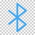 Bluetooth technology icon, network connection web symbol,  sharing data for mobile, computer, laptop vector illustration Royalty Free Stock Photo