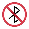 Bluetooth technology icon, network connection web symbol, sharing data for mobile, computer, laptop vector illustration