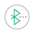 Bluetooth thin color lline vector icon
