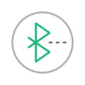 Bluetooth thin color lline vector icon