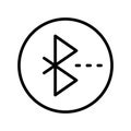 Bluetooth thin line vector icon