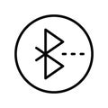 Bluetooth thin line vector icon