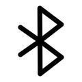 Bluetooth user interface isolated icon