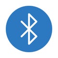 Bluetooth vector glyph color icon