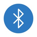 Bluetooth vector glyph color icon Royalty Free Stock Photo