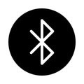 Bluetooth vector glyph flat icon
