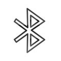 Bluetooth or Offline sharing Line Style vector icon which can easily modify or edit