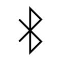 Bluetooth vector line icon