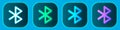 Bluetooth wireless icons set. Vector