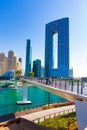 Bluewaters pedestrian bridge Dubai Marina UAE Royalty Free Stock Photo