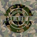 Bluff on camouflage pattern. Vector Illustration. Detailed. EPS10