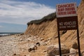 Bluff Erosion Warning Royalty Free Stock Photo