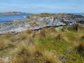 Colourful Rockscape by the Beach Royalty Free Stock Photo