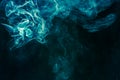 Bluish-green smoke Royalty Free Stock Photo