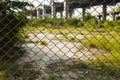 Blur abandoned site scene