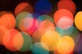 Blur - abstract bokeh circle string lights