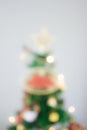 Blur Background Christmas tree with glowing light Royalty Free Stock Photo