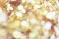 Blur background of gold color bokeh light, pattern for beautiful wallpapers.